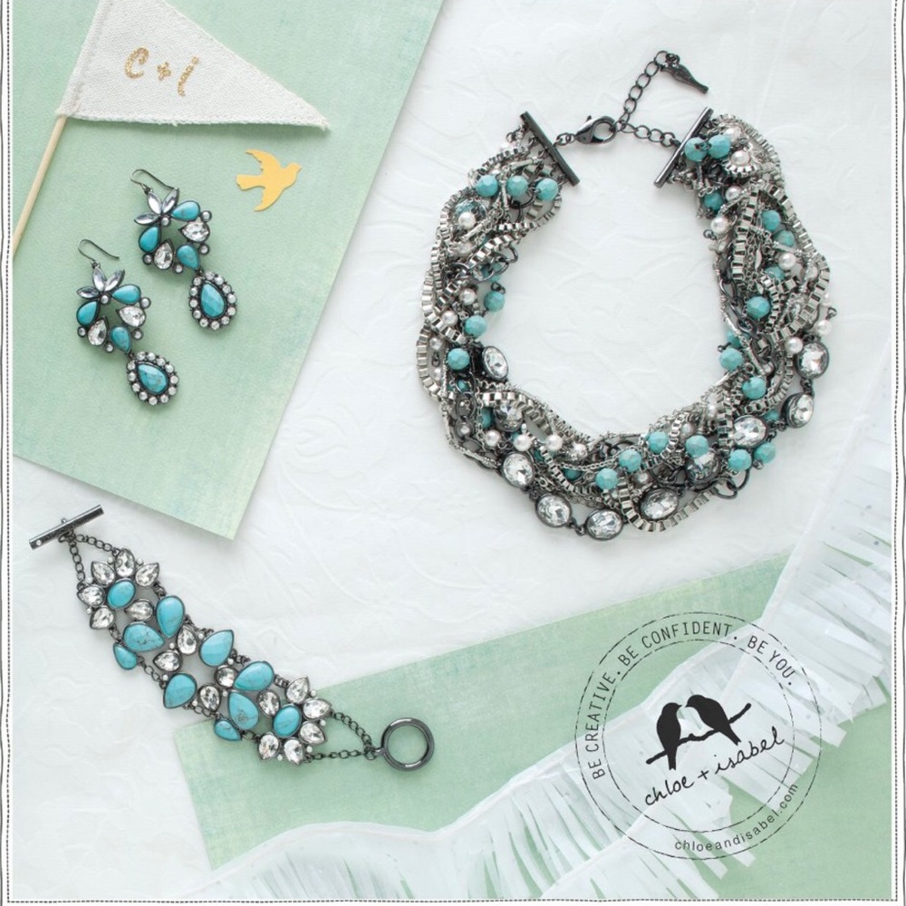 ‼️ ISO ‼️ Chloe + Isabel Turquoise Bracelet & Ear